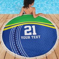 Tanzania Cricket Custom Beach Blanket The Cows Tanzania Pattern - Wonder Print Shop