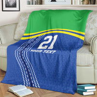 Tanzania Cricket Custom Blanket The Cows Tanzania Pattern - Wonder Print Shop