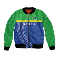 Tanzania Cricket Custom Bomber Jacket The Cows Tanzania Pattern - Wonder Print Shop