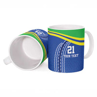 Tanzania Cricket Custom Ceramic Mug The Cows Tanzania Pattern - Wonder Print Shop