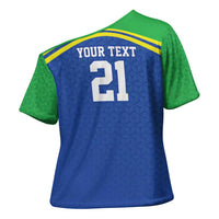 Tanzania Cricket Custom Cross Shoulder Shirt The Cows Tanzania Pattern - Wonder Print Shop