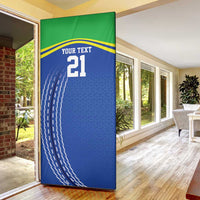 Tanzania Cricket Custom Door Cover The Cows Tanzania Pattern - Wonder Print Shop