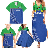 Tanzania Cricket Custom Family Matching Summer Maxi Dress and Hawaiian Shirt The Cows Tanzania Pattern - Wonder Print Shop