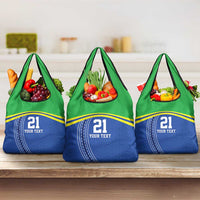 Tanzania Cricket Custom Grocery Bag The Cows Tanzania Pattern - Wonder Print Shop