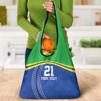 Tanzania Cricket Custom Grocery Bag The Cows Tanzania Pattern - Wonder Print Shop