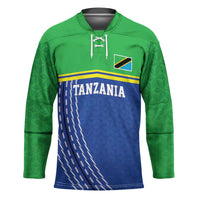 Tanzania Cricket Custom Hockey Jersey The Cows Tanzania Pattern - Wonder Print Shop