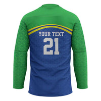 Tanzania Cricket Custom Hockey Jersey The Cows Tanzania Pattern - Wonder Print Shop