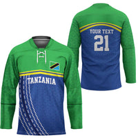 Tanzania Cricket Custom Hockey Jersey The Cows Tanzania Pattern - Wonder Print Shop