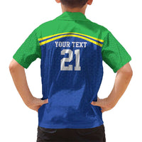 Tanzania Cricket Custom Kid Hawaiian Shirt The Cows Tanzania Pattern - Wonder Print Shop