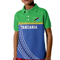 Tanzania Cricket Custom Kid Polo Shirt The Cows Tanzania Pattern - Wonder Print Shop