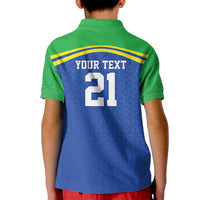 Tanzania Cricket Custom Kid Polo Shirt The Cows Tanzania Pattern - Wonder Print Shop