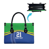 Tanzania Cricket Custom Leather Bag The Cows Tanzania Pattern - Wonder Print Shop