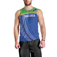 Tanzania Cricket Custom Men Tank Top The Cows Tanzania Pattern - Wonder Print Shop