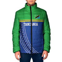 Tanzania Cricket Custom Padded Jacket The Cows Tanzania Pattern - Wonder Print Shop