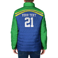 Tanzania Cricket Custom Padded Jacket The Cows Tanzania Pattern - Wonder Print Shop