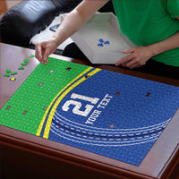 Tanzania Cricket Custom Puzzle The Cows Tanzania Pattern - Wonder Print Shop