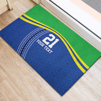 Tanzania Cricket Custom Rubber Doormat The Cows Tanzania Pattern - Wonder Print Shop