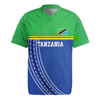 Tanzania Cricket Custom Rugby Jersey The Cows Tanzania Pattern - Wonder Print Shop