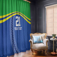 Tanzania Cricket Custom Window Curtain The Cows Tanzania Pattern - Wonder Print Shop