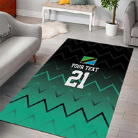 Tanzania Football Custom Area Rug Retro 2023-24 Tanzania History - Wonder Print Shop