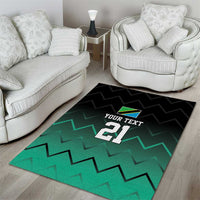 Tanzania Football Custom Area Rug Retro 2023-24 Tanzania History - Wonder Print Shop