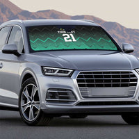 Tanzania Football Custom Auto Sun Shade Retro 2023-24 Tanzania History - Wonder Print Shop