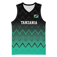 Tanzania Football Custom Basketball Jersey Retro 2023-24 Tanzania History - Wonder Print Shop