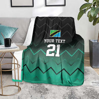 Tanzania Football Custom Blanket Retro 2023-24 Tanzania History - Wonder Print Shop