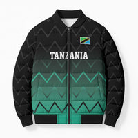 Tanzania Football Custom Bomber Puffer Jacket Retro 2023-24 Tanzania History - Wonder Print Shop