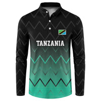 Tanzania Football Custom Button Sweatshirt Retro 2023-24 Tanzania History - Wonder Print Shop