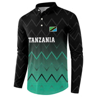 Tanzania Football Custom Button Sweatshirt Retro 2023-24 Tanzania History - Wonder Print Shop