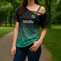 Tanzania Football Custom Cross Shoulder Shirt Retro 2023-24 Tanzania History - Wonder Print Shop