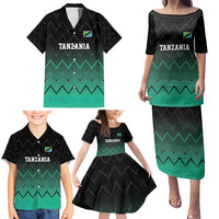 Tanzania Football Custom Family Matching Puletasi and Hawaiian Shirt Retro 2023-24 Tanzania History - Wonder Print Shop