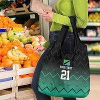 Tanzania Football Custom Grocery Bag Retro 2023-24 Tanzania History - Wonder Print Shop