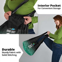 Tanzania Football Custom Grocery Bag Retro 2023-24 Tanzania History - Wonder Print Shop