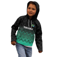 Tanzania Football Custom Kid Hoodie Retro 2023-24 Tanzania History - Wonder Print Shop