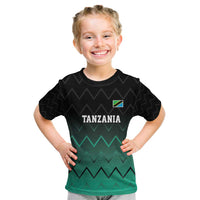 Tanzania Football Custom Kid T Shirt Retro 2023-24 Tanzania History - Wonder Print Shop