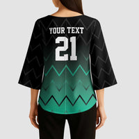 Tanzania Football Custom Kimono Sleeve Blouse Retro 2023-24 Tanzania History - Wonder Print Shop