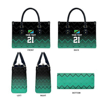 Tanzania Football Custom Leather Bag Retro 2023-24 Tanzania History - Wonder Print Shop