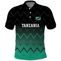 Tanzania Football Custom Polo Shirt Retro 2023-24 Tanzania History - Wonder Print Shop