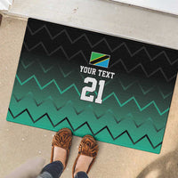 Tanzania Football Custom Rubber Doormat Retro 2023-24 Tanzania History - Wonder Print Shop