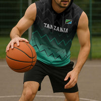 Tanzania Football Custom Sleeveless Hoodie Retro 2023-24 Tanzania History - Wonder Print Shop