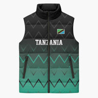 Tanzania Football Custom Sleeveless Puffer Jacket Retro 2023-24 Tanzania History - Wonder Print Shop