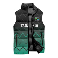 Tanzania Football Custom Sleeveless Puffer Jacket Retro 2023-24 Tanzania History - Wonder Print Shop