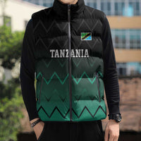 Tanzania Football Custom Sleeveless Puffer Jacket Retro 2023-24 Tanzania History - Wonder Print Shop