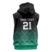 Tanzania Football Custom Sleeveless Zip Hoodie Retro 2023-24 Tanzania History - Wonder Print Shop
