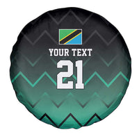 Tanzania Football Custom Spare Tire Cover Retro 2023-24 Tanzania History - Wonder Print Shop