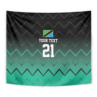 Tanzania Football Custom Tapestry Retro 2023-24 Tanzania History - Wonder Print Shop