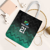 Tanzania Football Custom Tote Bag Retro 2023-24 Tanzania History - Wonder Print Shop