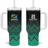 Tanzania Football Custom Tumbler With Handle Retro 2023-24 Tanzania History - Wonder Print Shop